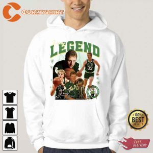 Green Design Larry Bird Larry Legend Basketball Signature Hoodie