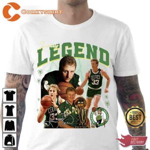 Green Design Larry Bird Larry Legend Basketball Signature Hoodie