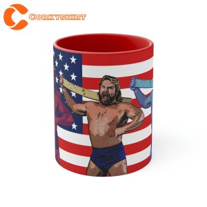 Hacksaw Jim Duggan USA Wrestling Coffee Mug