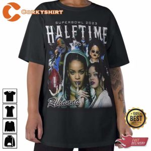 Half Time Super Bowl 23 Rihanna Unisex Tee Shirt