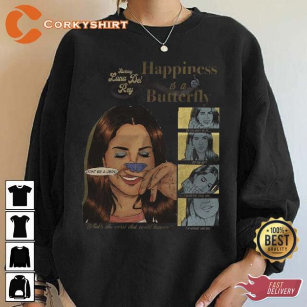 Happiness Is A Butterfly Lana Del Rey UO Exclusive Album Sweatshirt