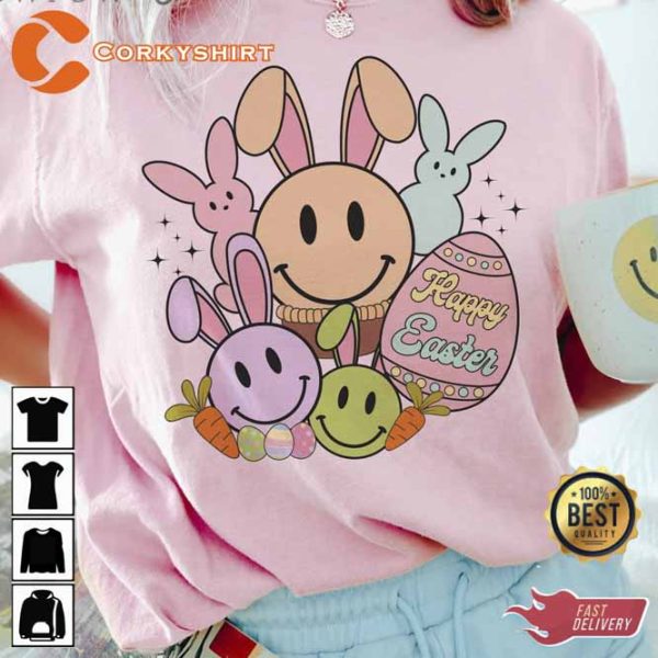 Happy Easter Smiley Faces T-Shirt