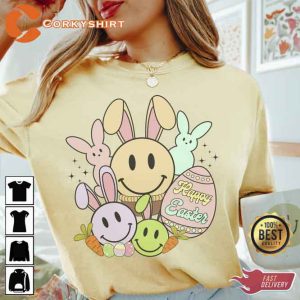 Happy Easter Smiley Faces T-Shirt