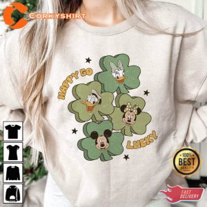 Happy Go Lucky Shirt Patricks Day Mouse Friends