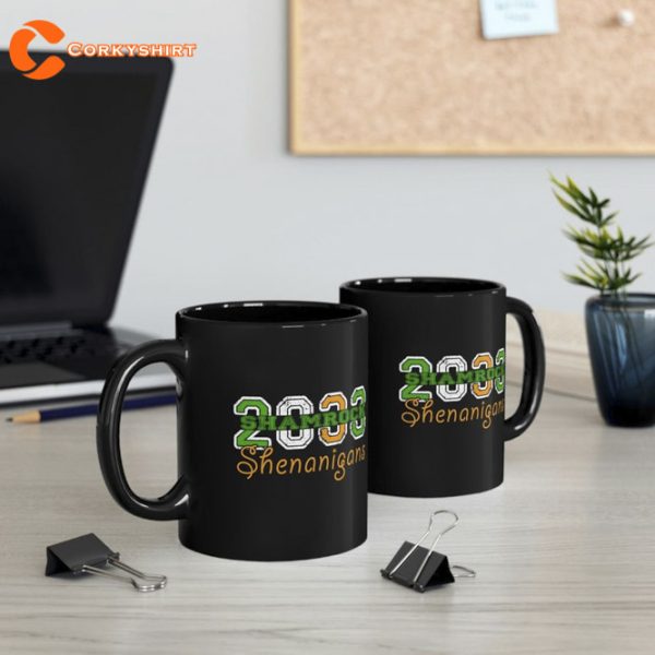 Happy St Patricks Day Shamrocks And Shenanigans Coffee Mug