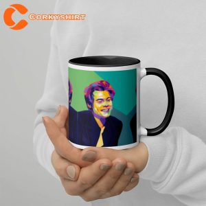 Harry Styles Colorful Graphic Design Ceramic Coffee Mug