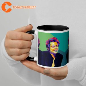 Harry Styles Colorful Graphic Design Ceramic Coffee Mug