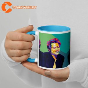 Harry Styles Colorful Graphic Design Ceramic Coffee Mug