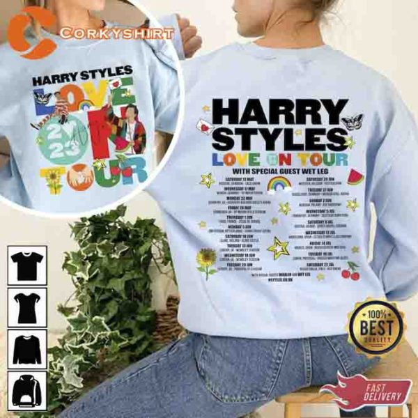 Harry Styles Love On Tour 2023 Two Slide Sweatshirt