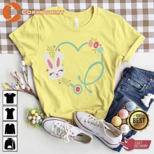 Heart Stethoscope Nurse Easter Shirt