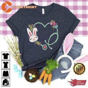 Heart Stethoscope Nurse Easter Shirt