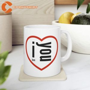 I Love You Valentines Mug White