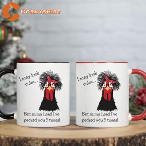 I May Look Calm Funny Ceramic Coffee Mug