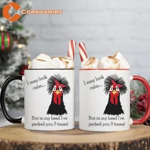 I May Look Calm Funny Ceramic Coffee Mug