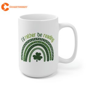 Id Rather Be Reading Mug Four Leaf Clover Book Club Gift