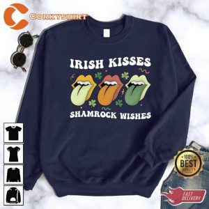 Irish Kisses Shamrock Wishes Sweatshirt