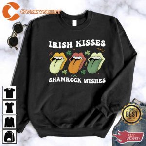 Irish Kisses Shamrock Wishes Sweatshirt3