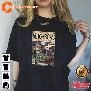 J Cole Neighbors Comic Book Parody T-shirt