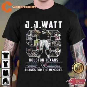 J.J. Watt 99 Houston Texas Signature T-Shirt