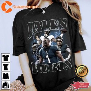 Jalen Hurts Vintage 90s Unisex Shirt Design