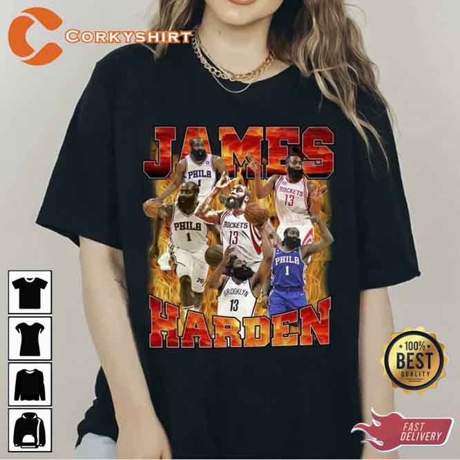 James Harden The Beard Bootleg T-Shirt - Corkyshirt
