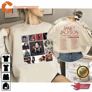 Janet Jackson 2 Sided  Together Again Tour 2023 Shirt