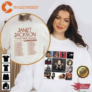 Janet Jackson 2 Sided  Together Again Tour 2023 Shirt