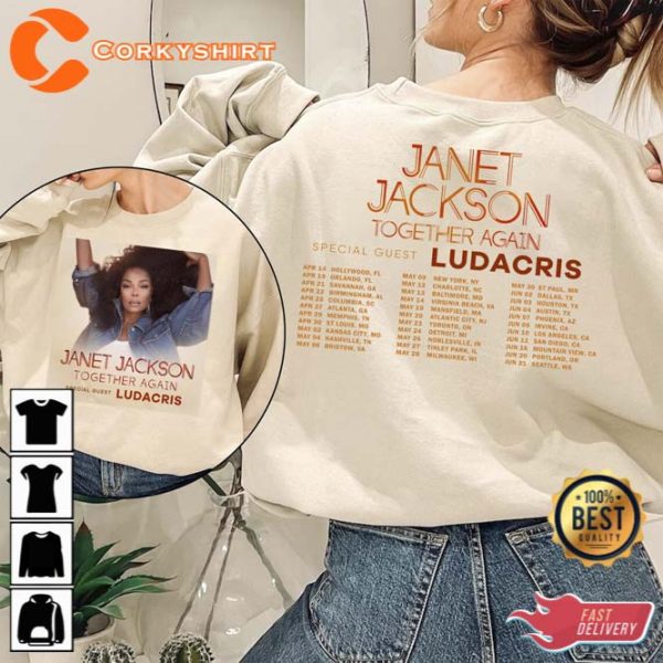 Janet Jackson Together Again Tour Sweatshirt Fan Gifts