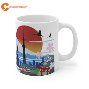 Japan Theme Mug Tokyo Travel Gift