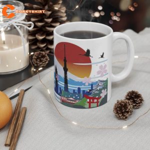 Japan Theme Mug Tokyo Travel Gift 4