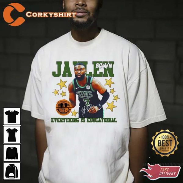 Jaylen Brown Basketball Everything Is Educational T-Shirt