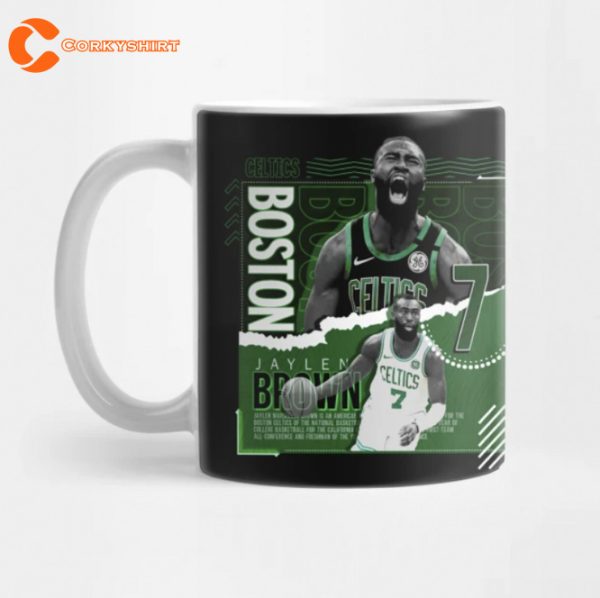 Jaylen Brown Basketball Paper Poster Celtics Mug