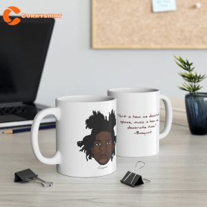 Jean Michel Basquiat Inspired Ceramic Mug Art Legend