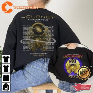 Journey 2023 Freedom Tour 2 Sides Sweatshirt