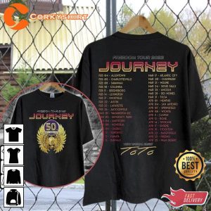 Journey 2023 Freedom World Tour Music T-shirt 4