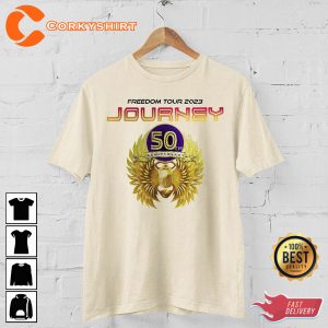 Journey 2023 Freedom World Tour Music T-shirt 5