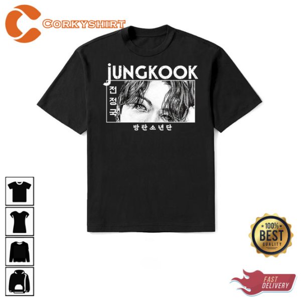 Jungkook Vintage Korean K-pop Fans Gift T-shirt