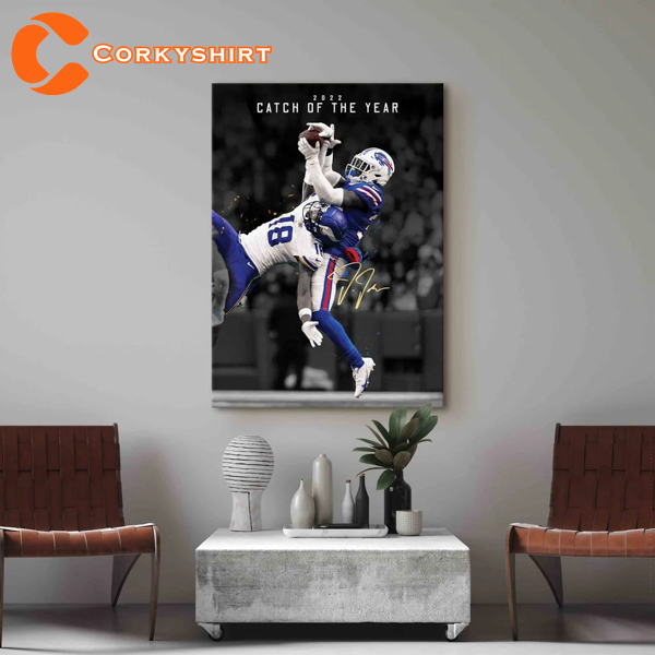 Limited Edition Justin Jefferson Catch Canvas Print. Painting