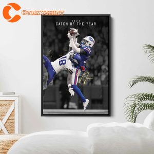 Justin Jefferson Minnesota Vikings Catch of The Year Print Wall Art Poster