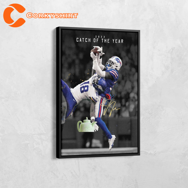 Limited Edition Justin Jefferson Catch Canvas Print. Painting 