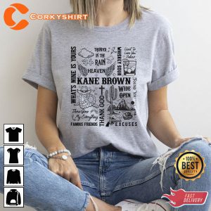 Kane Brown Tour Concert 2023 Shirt