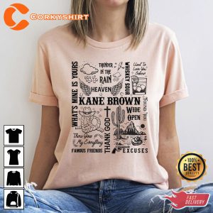 Kane Brown Tour Concert 2023 Shirt