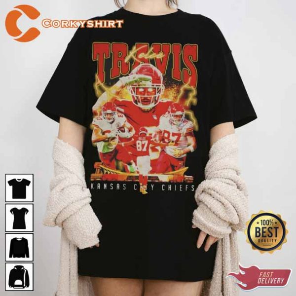 Kansas City Chiefs Travis Kelce Football Player T-shirt