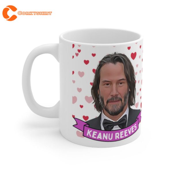 Keanu Reeves Cute Mug Gift Cool Funny Keanu Reeves Mug