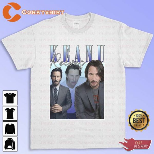 Keanu Reeves John Wick Celebrity Movie Actor T-shirt