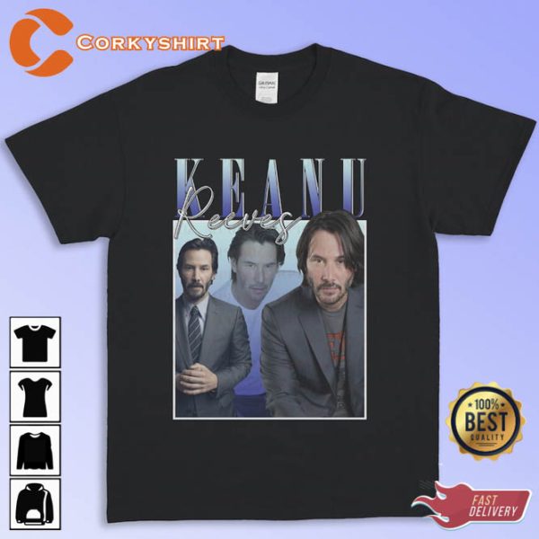 Keanu Reeves John Wick Celebrity Movie Actor T-shirt