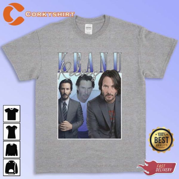 Keanu Reeves John Wick Celebrity Movie Actor T-shirt