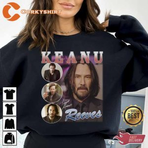 Keanu Reeves Vintage 90's John Wick Fan Made Tee