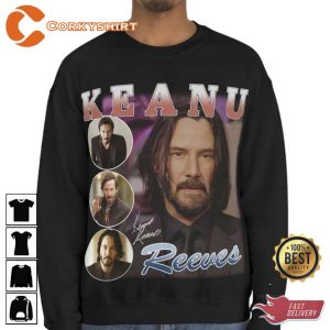 Keanu Reeves Vintage 90's John Wick Fan Made Tee