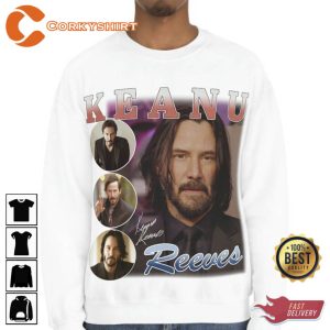 Keanu Reeves Vintage 90's John Wick Fan Made Tee